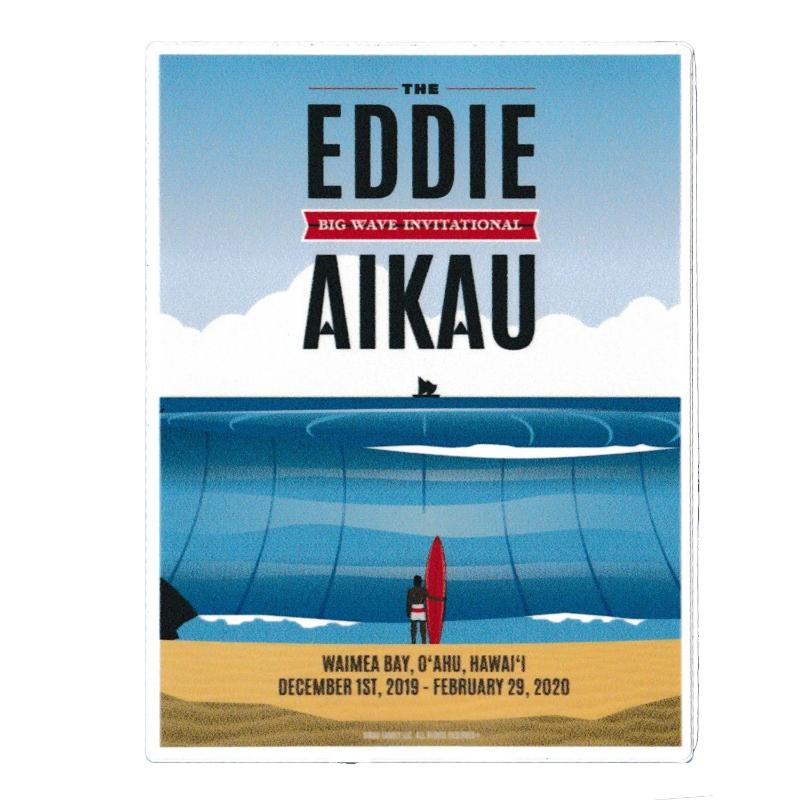 Eddie Aikau Big Wave Invitational ポスター Eddie Aikau Invitational Sticker – Quality Surfboards Hawaii