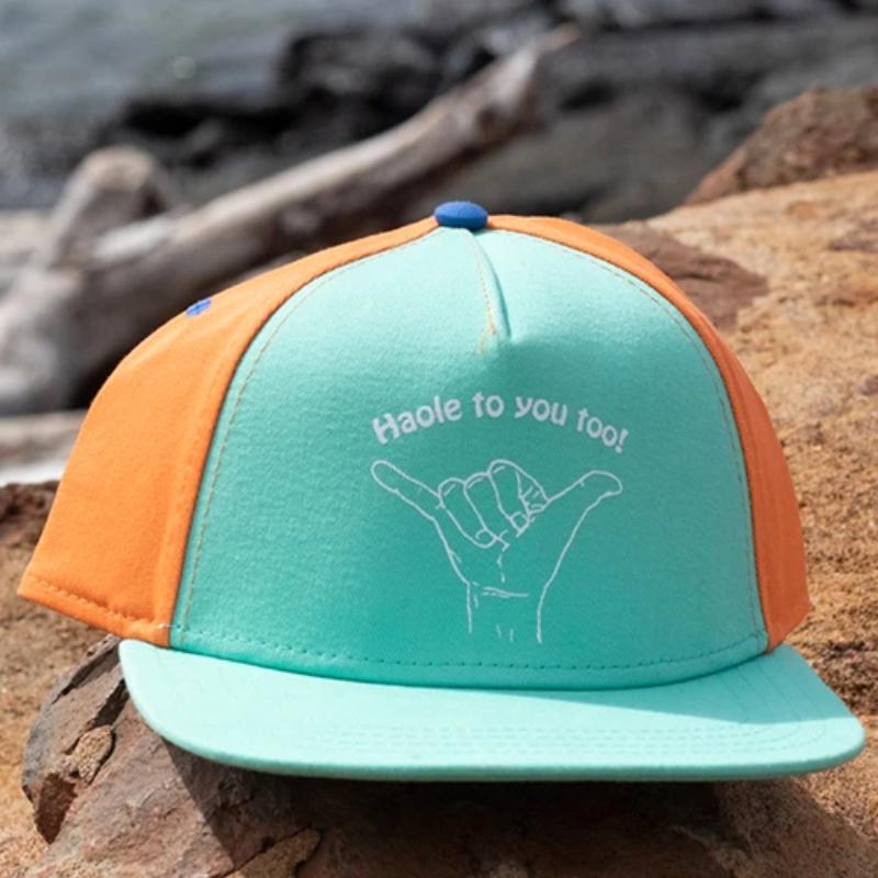 Haole White on Mint/Orange