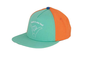 薄荷/橙色Haole Snap Back白色