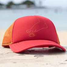 Load image into Gallery viewer, Hawaiian Tattoo Orange on Red
