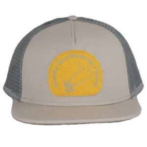 夏威夷紋身貼佈卡車司機帽子黃色/奶油色