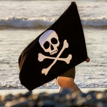 画像をギャラリービューアに読み込む, Leus beach towel scalawag skull crossbones
