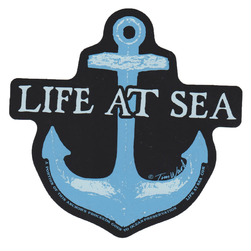 Life at Sea Las Anchor sticker 5.5