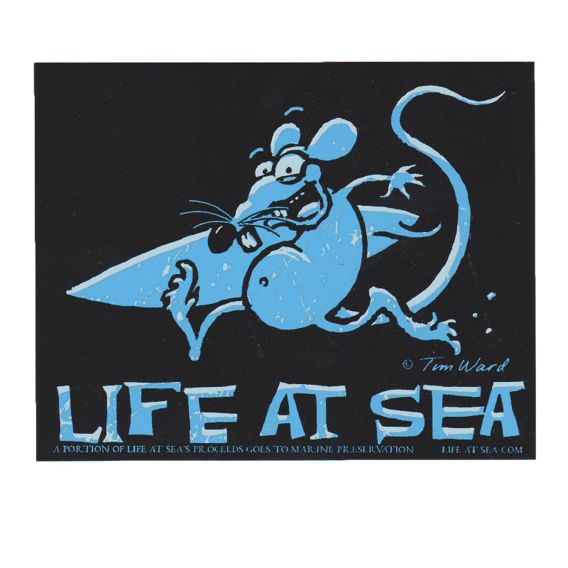 Life at Sea Las Surf Rat sticker 4.5