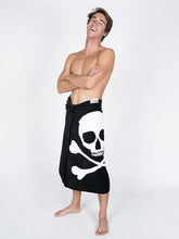 画像をギャラリービューアに読み込む, Leus beach towel scalawag skull crossbones

