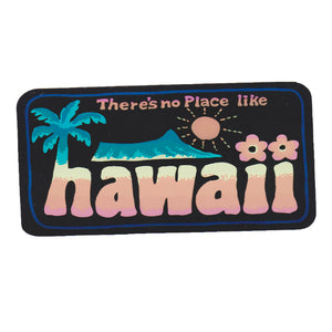 No place like Hawaii black 5" Sticker