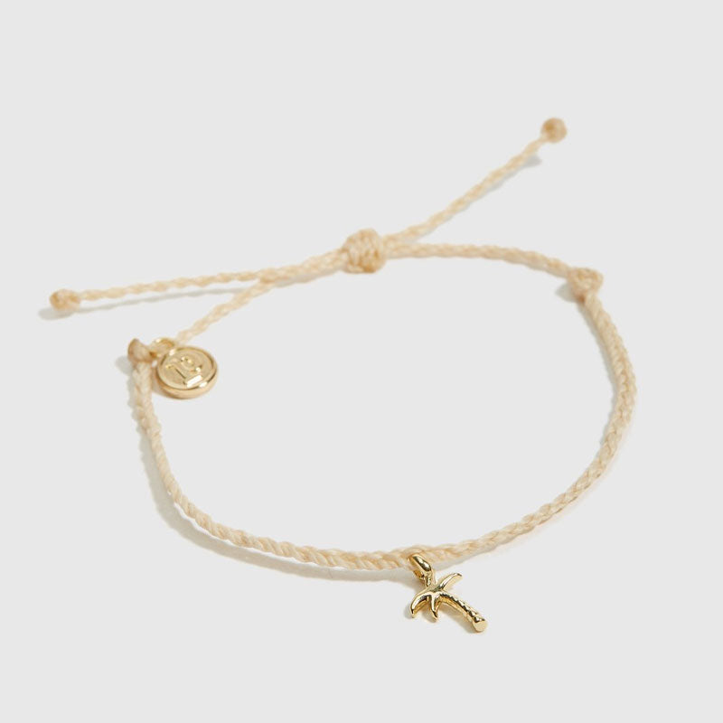 Pura Vida Gold Palm Tree Bitty Bracelet