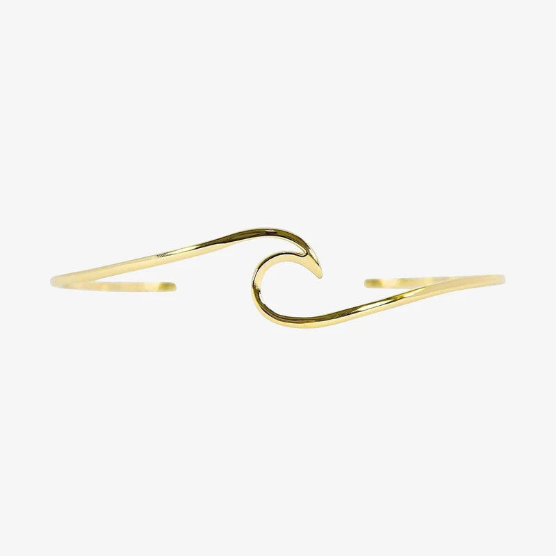 [ pura vida ] wave cuff / ウェーブバングル Pura Vida Wave Cuff Bracelet | Bella Lucca Boutique