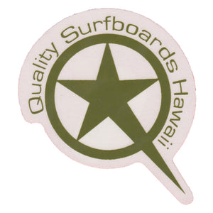 Quality Star Q sticker small 4"