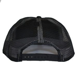 Sombrero Star Trucker Blanco en Plata con Negro