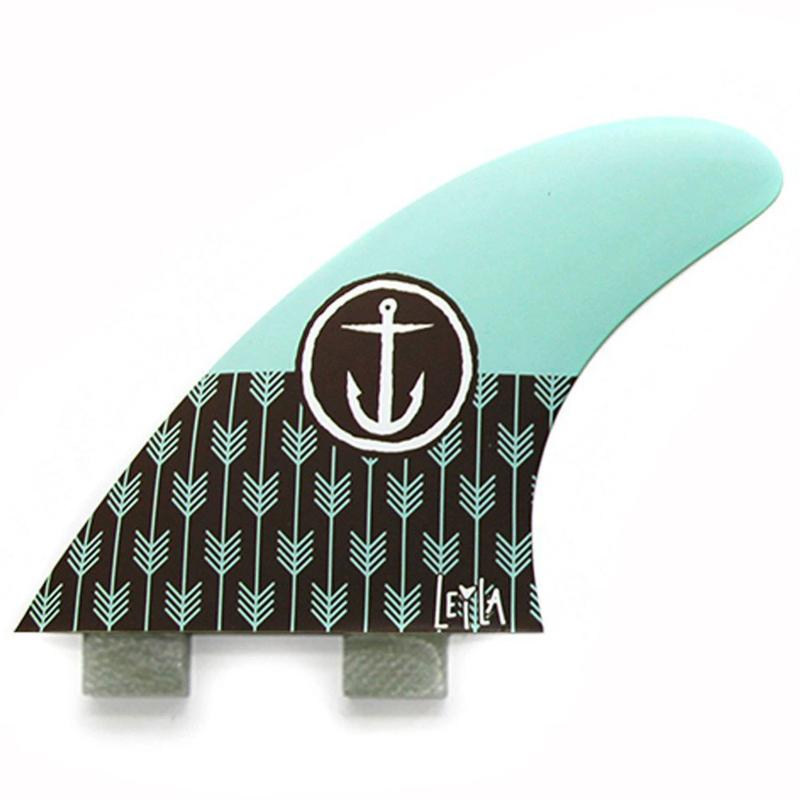 Small FCS Captain Fin Co. Leila Hurst FCS Thruster surf surfboard accessories